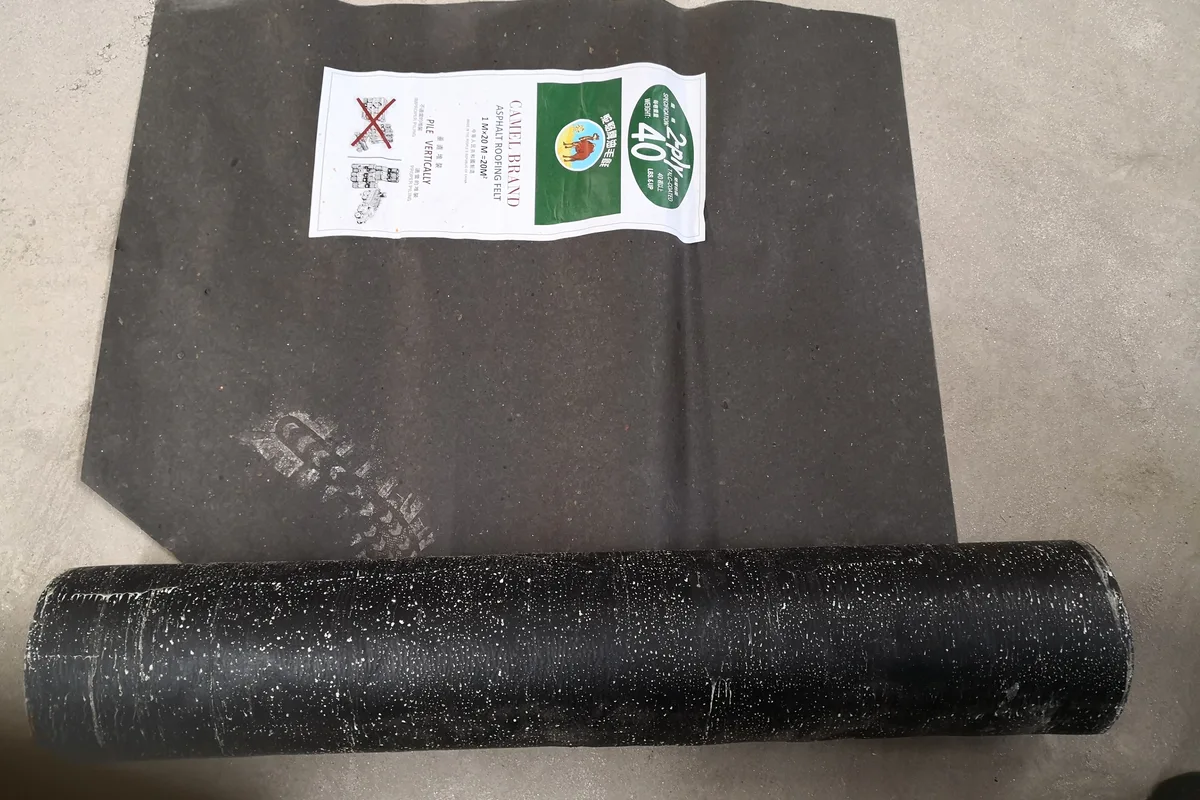 Butiran sebenar felt bumbung asfalt berasaskan kertas