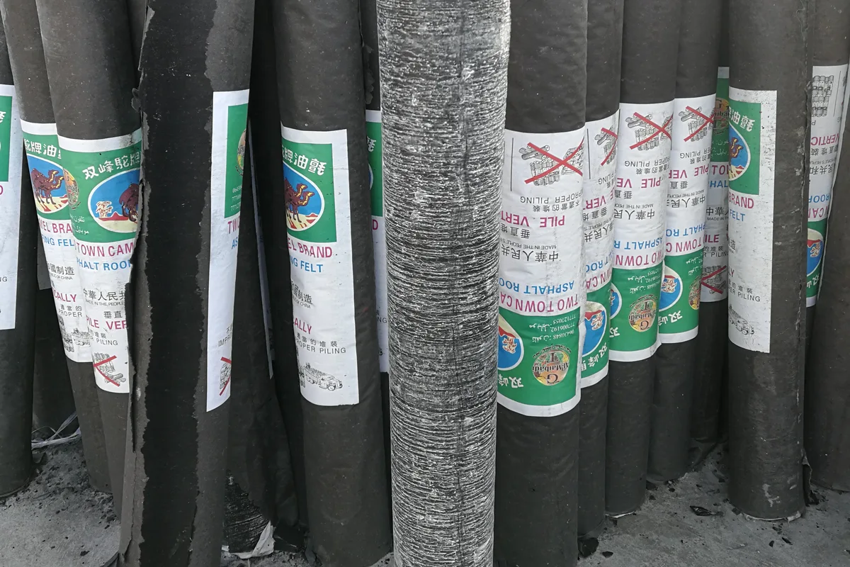 Stok gulungan felt bumbung sebenar untuk bekalan borong