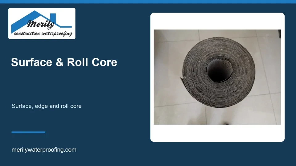 Butiran permukaan dan inti asphalt roofing felt
